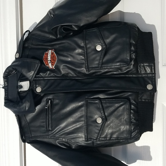 Harley Davidson Motorcycle Jacket Size 4T - Picture 2 of 8